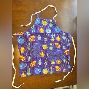 Colorful Cat Print Vet Tech Apron